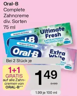 Bipa Oral-B Zahncreme Angebot