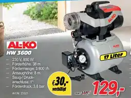 Zgonc AL-KO Hauswasserwerke HW 3600 Angebot