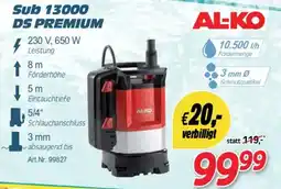 Zgonc AL-KO Klarwasserpumpe Sub 13000 DS PREMIUM Angebot