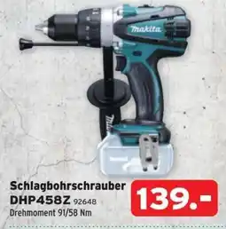 Salzburger Lagerhaus Schlagbohrschrauber DHP458Z Angebot