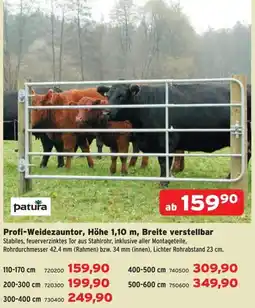 Salzburger Lagerhaus Profi-Weidezauntor, Höhe 1,10 m, Breite verstellbar Angebot
