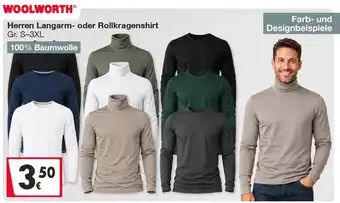 Herren Langarm- oder Rollkragenshirt