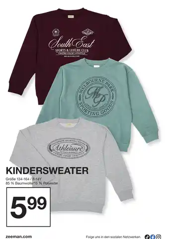 Zeeman Kindersweater Angebot