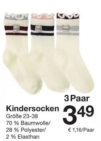 Zeeman Kindersocken Angebot
