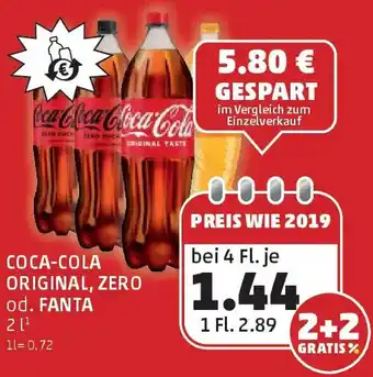 PENNY Coca-Cola Original, Zero od. Fanta Angebot