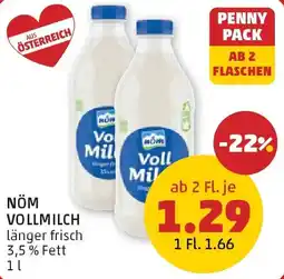 PENNY NÖM Vollmilch Angebot