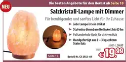 Pearl Salzkristall-Lampe mit Dimmer Angebot
