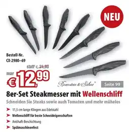 Pearl 8er-Set Steakmesser mit Wellenschliff Angebot