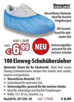 Pearl 100 Einweg-Schuhüberzieher Angebot