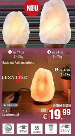 Pearl Dimmbare Salzkristall-Lampe Angebot