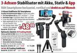 Pearl 3-Achsen-Stabilisator mit Akku, Stativ & App Angebot