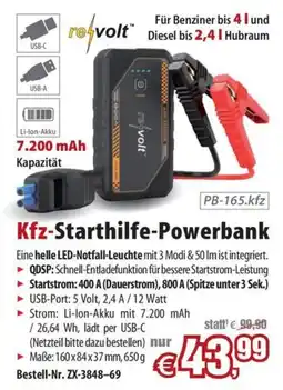 Pearl Kfz-Starthilfe-Powerbank Angebot