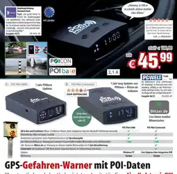 Pearl GPS-Gefahren-Warner mit POI-Daten Angebot
