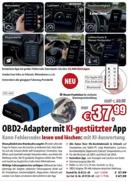 Pearl OBD2-Adapter mit Kl-gestützter App Angebot