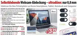 Pearl Selbstklebende Webcam-Abdeckung - ultradünn: nur 0,8 mm Angebot
