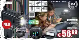 Pearl Kurbel-Notfall-Digitalradio mit Powerbank, 20.000 mAh Angebot
