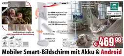 Pearl Mobiler Smart-Bildschirm mit Akku & Android Angebot