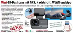 Pearl Mini-2K-Dashcam mit GPS, Nachtsicht, WLAN und App Angebot