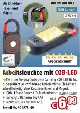 Pearl PEARL Arbeitsleuchte mit COB-LED Angebot