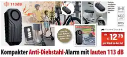 Pearl VisorTech Kompakter Anti-Diebstahl-Alarm mit lauten 113 dB Angebot