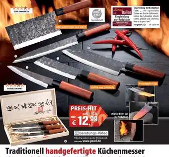 Traditionell handgefertigte Küchenmesser