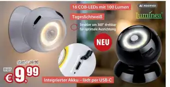 360° drehbare Akku-LED-Strahler mit Bewegungssensor