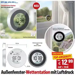 Pearl PEARL Außenfenster-Wetterstation mit Luftdruck Angebot