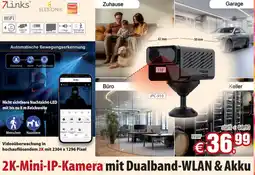 Pearl 2K-Mini-IP-Kamera mit Dualband-WLAN & Akku Angebot
