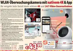 Pearl WLAN-Überwachungskamera mit nativem 4K & App Angebot