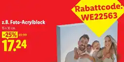 Lidl Foto-Acrylblock Angebot