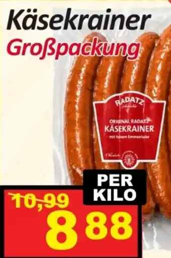 Wurstico Radatz Käsekrainer Angebot