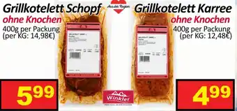 Wurstico Grillkotelett Schopf ohne Knochen Angebot