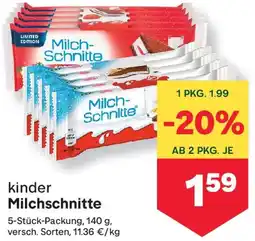 MPreis Kinder Milchschokolade Angebot