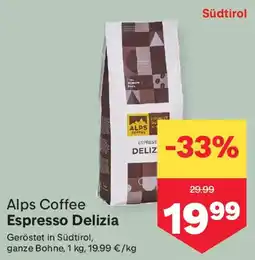 MPreis Alps Coffee Espresso Delizia Angebot