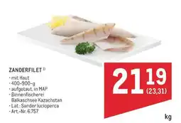 Metro ZANDERFILET Angebot
