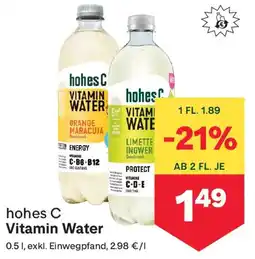 MPreis hohes C Vitamin Water Angebot