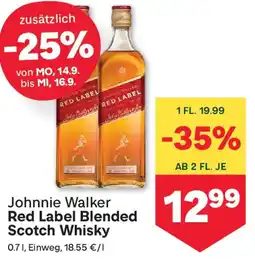 MPreis Johnnie Walker Red Label Blended Scotch Whisky Angebot