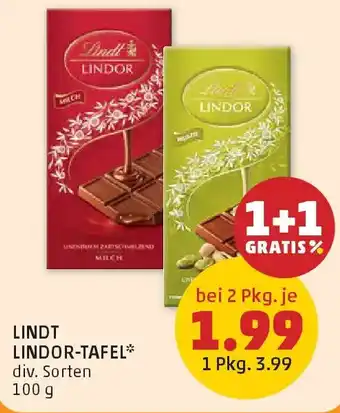 PENNY Lindt Lindor-Tafel Angebot