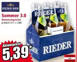 Norma RIEDER BIER Sommer 3.0 Weinmischgetränk Angebot