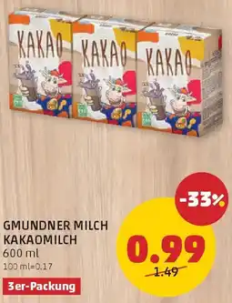 PENNY Gmundner Milch KakaoMilch Angebot