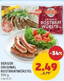 PENNY Berger Original Rostbratwürstel Angebot