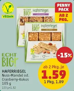 PENNY Echt Bio! Haferriegel Angebot