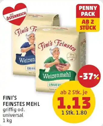PENNY Fini's Feinstes Mehl Angebot