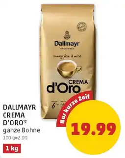 PENNY Dallmayr Crema d'Oro ganze Bohnen Angebot