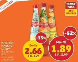 PENNY Mautner Markhof Sirup Angebot