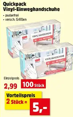 Thomas Philipps Quickpack Vinyl-Einweghandschuhe Angebot