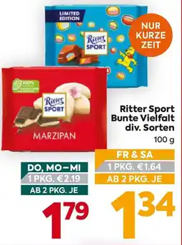 Billa Ritter Sport Bunte Vielfalt Angebot
