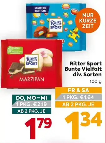 Billa Ritter Sport Bunte Vielfalt Angebot
