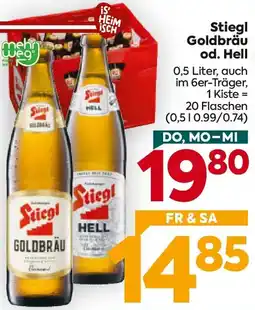 Billa Stiegl Goldbräu od. Hell Angebot