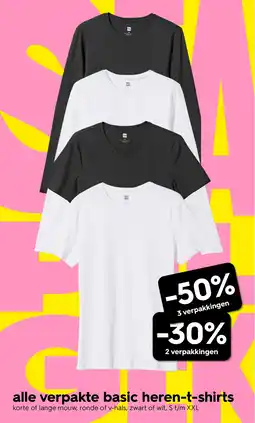 HEMA alle verpakte basic heren-t-shirts Angebot